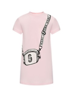 Платье с имитацией сумки через плечо, светло-розовое Marc Jacobs (The)