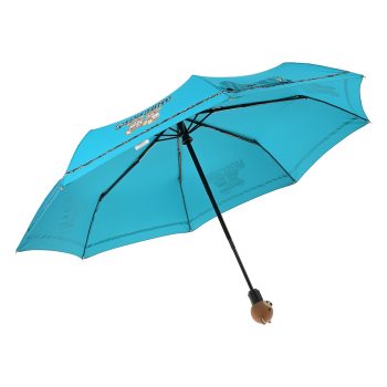 Голубой зонт с принтом "мишки", 30 см Moschino детский