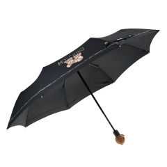 Черный складной зонт, 30 см Moschino детский