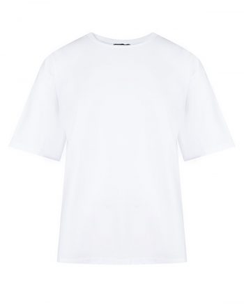 Белая футболка свободного кроя Dan Maralex