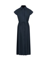 Темно-синее платье на кулиске Pietro Brunelli