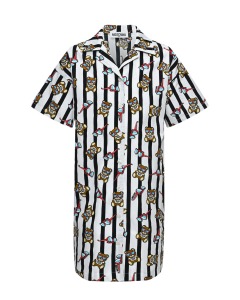 Платье-рубашка в полоску Moschino
