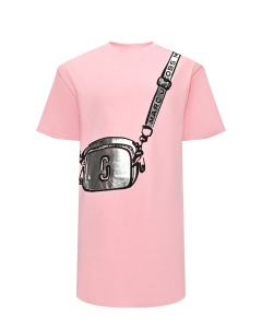 Платье с имитацией сумки через плечо, розовое Marc Jacobs (The)