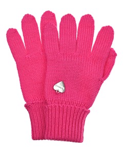 Розовые перчатки из шерсти Il Trenino детские