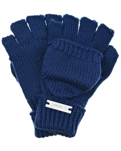 Синие перчатки с откидной варежкой Il Trenino детские