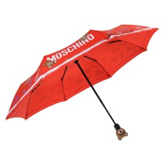Красный зонт с разноцветными мишками, 30 см Moschino детский