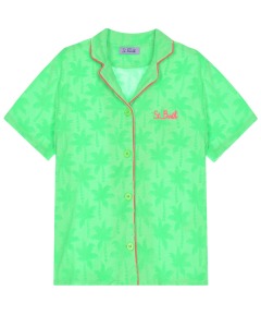 Зеленая рубашка с короткими рукавами Saint Barth