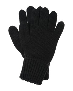 Черные перчатки из смесовой шерсти Chobi детские