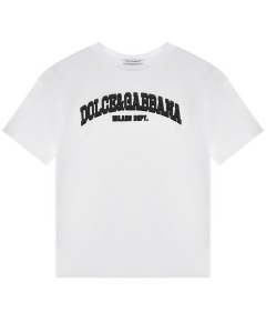 Футболка с логотипом DG, белая Dolce&Gabbana