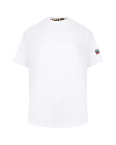 Белая базовая футболка Flashin