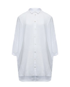 Рубашка оверсайз с рукавами 3/4, белая 120% Lino