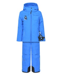 Синий горнолыжный комплект с курткой и полукомбинезоном Poivre Blanc детский