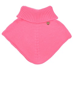 Розовый шарф-горло из шерсти Il Trenino детский