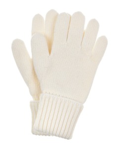 Шерстяные перчатки белого цвета Chobi детские