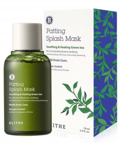 Blithe Сплэш-маска для восстановления «Смягчающий и заживляющий зеленый чай» Soothing and Healing Green Tea Mask, 70 мл (Blithe, Patting Splash)