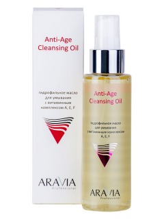 Aravia Professional Гидрофильное масло для умывания с витаминным комплексом А,Е,F Anti-Age Cleansing Oil, 110 мл (Aravia Professional, Уход за лицом)