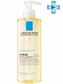 La Roche-Posay Смягчающее масло для ванны и душа для сухой и склонной к атопии кожи младенцев, детей и взрослых AP+, 400 мл (La Roche-Posay, Lipikar)