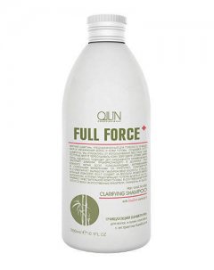 Ollin Professional Очищающий шампунь для волос и кожи головы с экстрактом бамбука, 300 мл (Ollin Professional, Full Force)