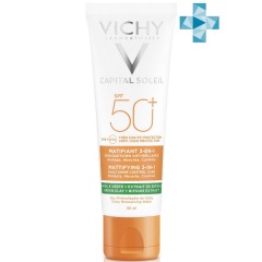 Vichy Матирующий уход для жирной проблемной кожи 3-в-1 SPF50+, 50 мл (Vichy, Capital Ideal Soleil)