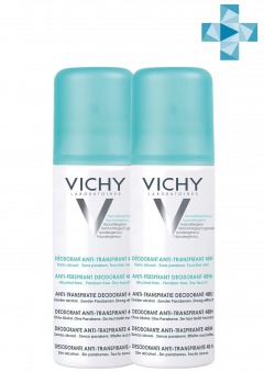 Vichy Комплект Дезодорант аэрозоль регулирующий избыточное потоотделение 24 часа,2 шт. по 125 мл (Vichy, Deodorant)