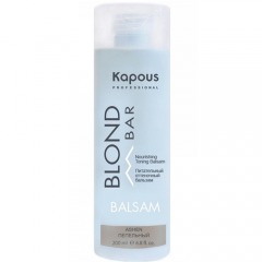 Kapous Professional Питательный оттеночный бальзам для оттенков блонд, пепельный Balsam Ashen, 200 мл (Kapous Professional, Blond Bar)