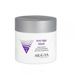 Aravia Professional Крем-маска омолаживающая для шеи и декольте Anti-Age Mask, 300 мл (Aravia Professional, Уход за лицом)