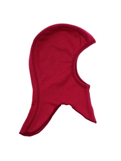 Красная шапка-шлем для девочки