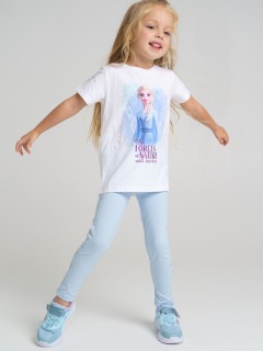Комплект с принтом «Холодное сердце»: футболка, леггинсы для девочки