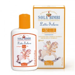 HELAN Солнцезащитное молочко с высоким фактором защиты SPF 30 Sole Bimbi. 125