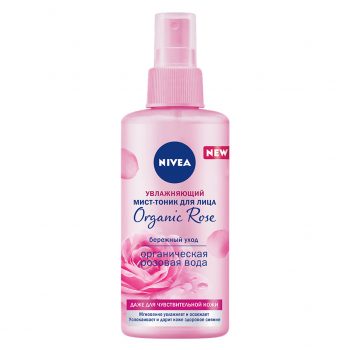 NIVEA Увлажняющий мист-тоник для лица Organic Rose